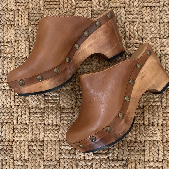 Cordani Shoes - CORDANI Zorba Clog with stud detail brown wood 36